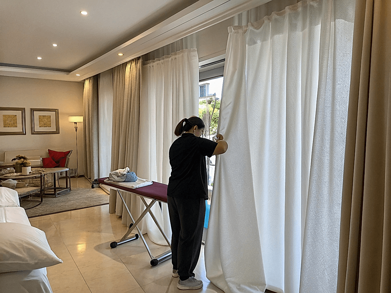 Химчистка и глажка штор и тюли