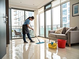 Уборка квартиры влажная 78 м2