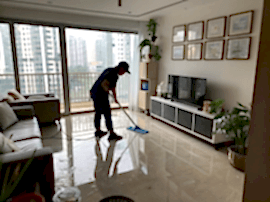 Влажная уборка в 2-х комнатной квартире 60 м2