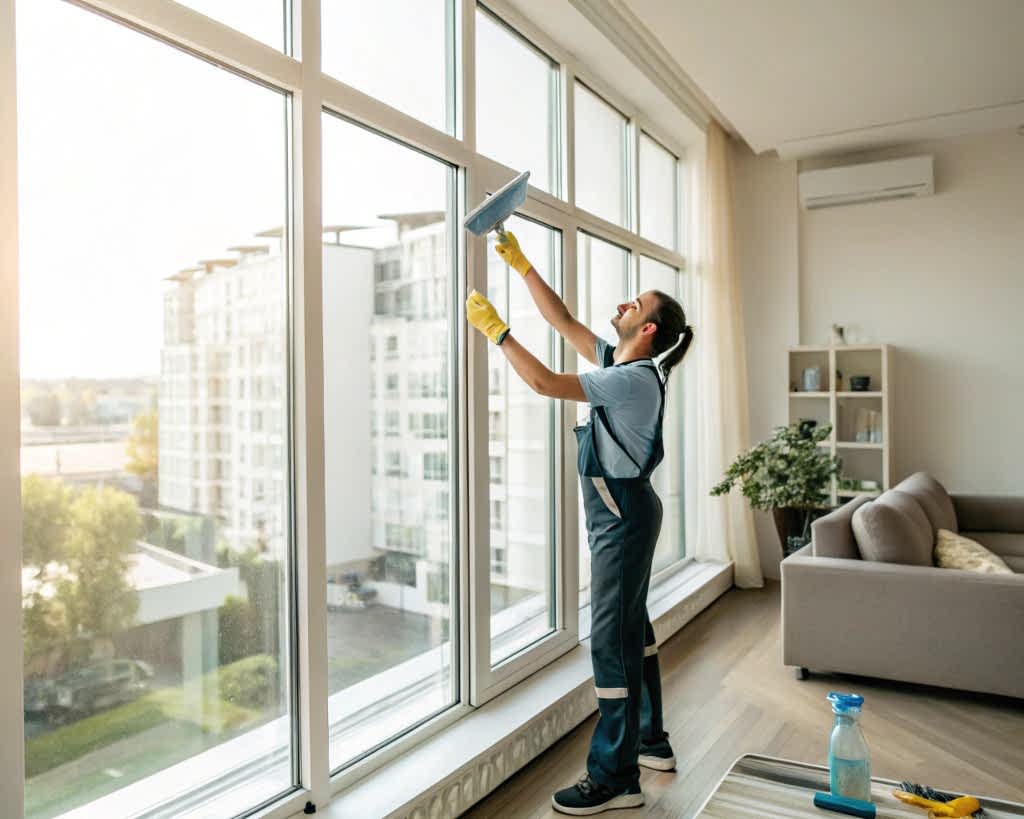 Мытье окон в 1-комнатной квартире