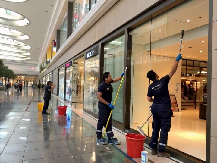 Мойка витрин магазинов