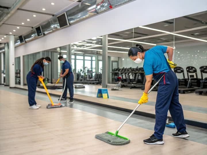 Уборка фитнес-клубов 250 м²