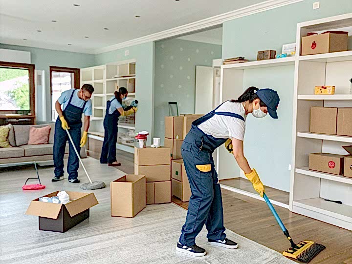 Уборка в двухэтажном таунхаусе после ремонта