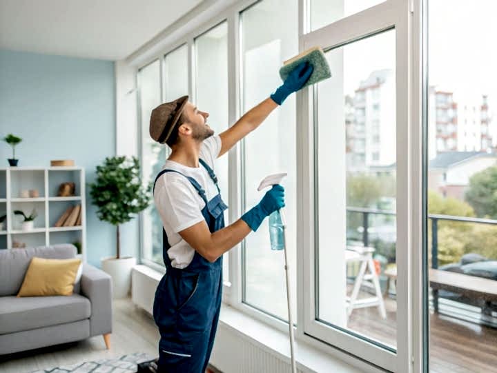Уборка четырехкомнатной квартиры с мытьем окон