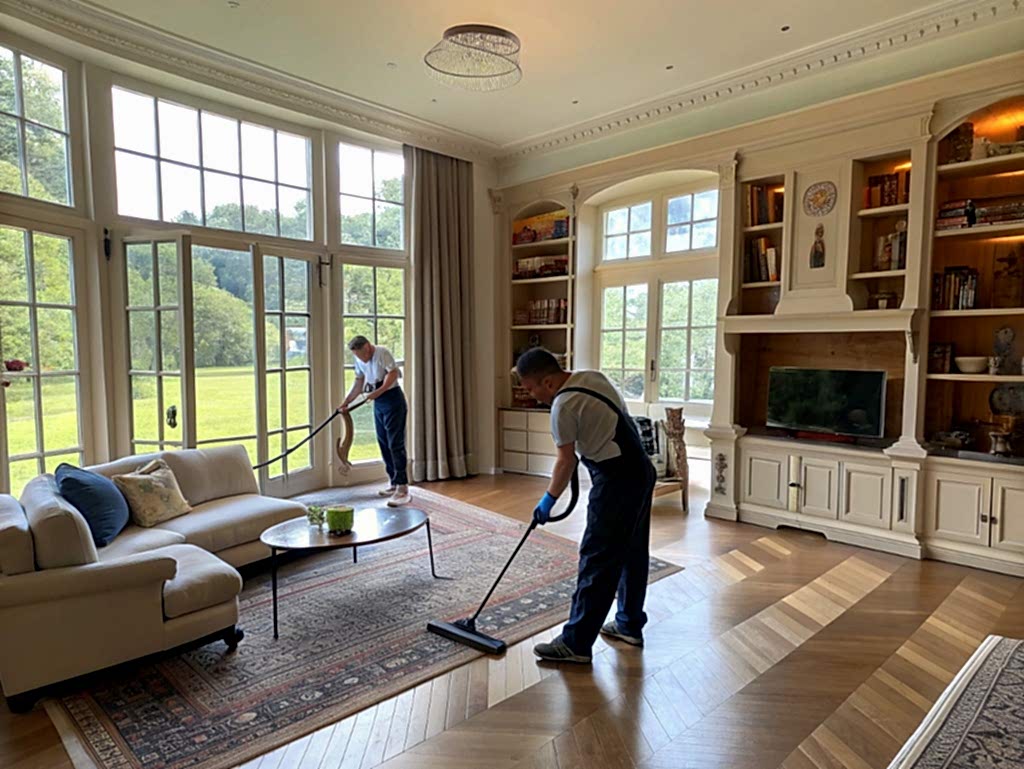 Уборка в коттедже после переезда с мойкой окон