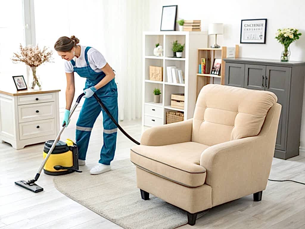 Поддерживающая уборка дома с клинингом кресла