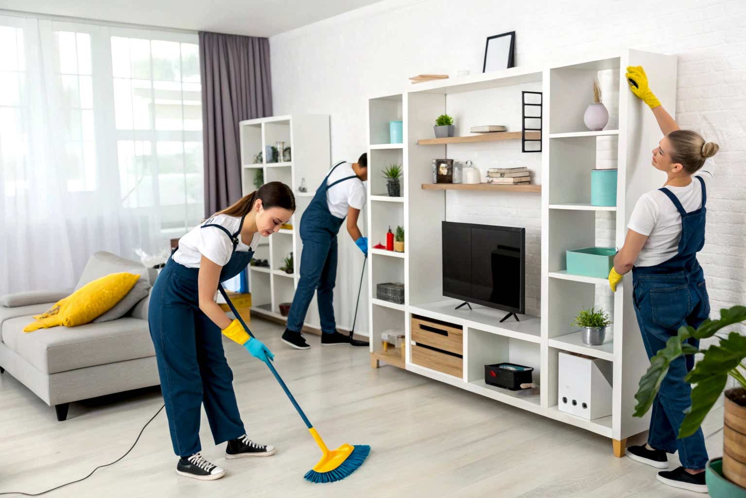 Комплексная уборка квартиры 47 м²