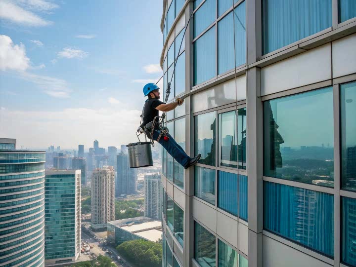 Клининг окон новостроя