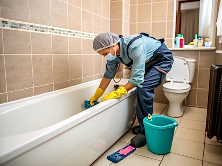 Уборка двухкомнатной квартиры с чисткой ванны