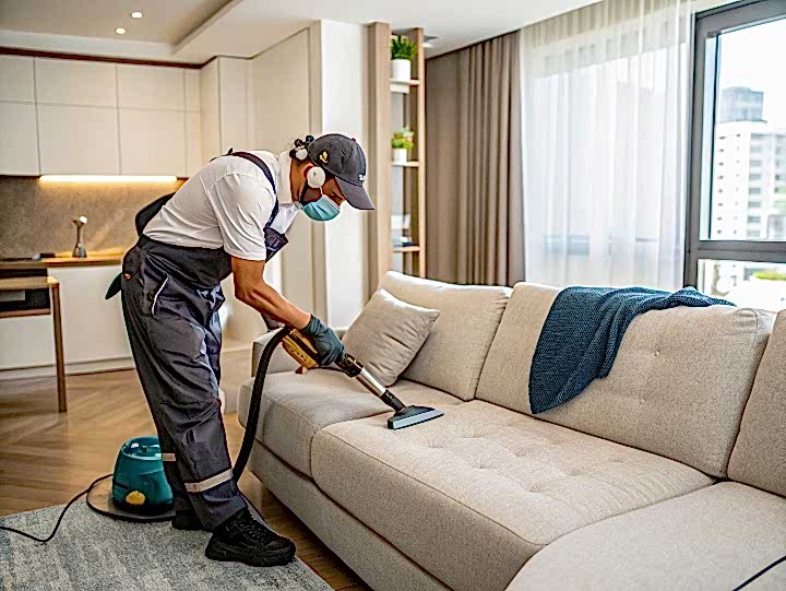 Химчистка углового дивана