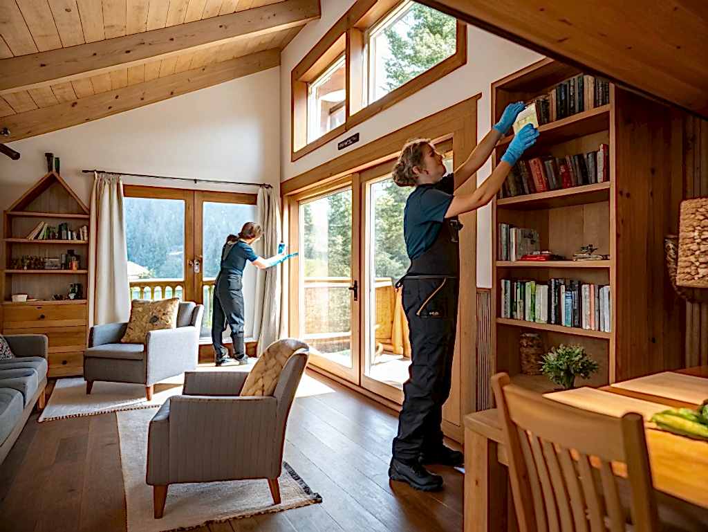 Поддерживающий клининг 1-этажного коттеджа