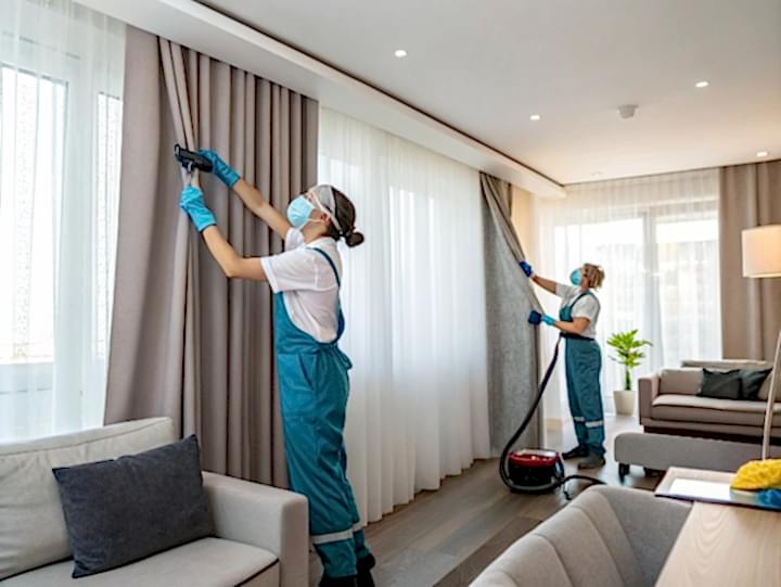 Химчистка штор 8 м²