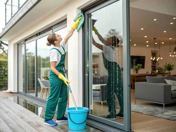 Одноразовый клининг коттеджа с мытьём окон
