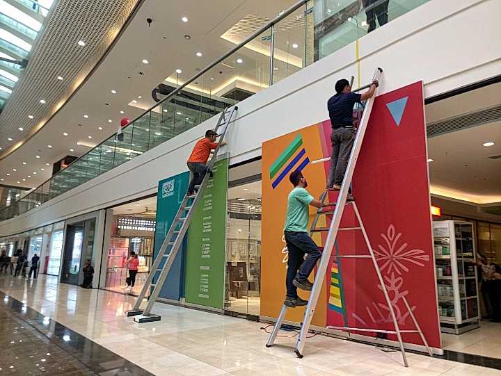 Демонтаж с последующим монтажем рекламы