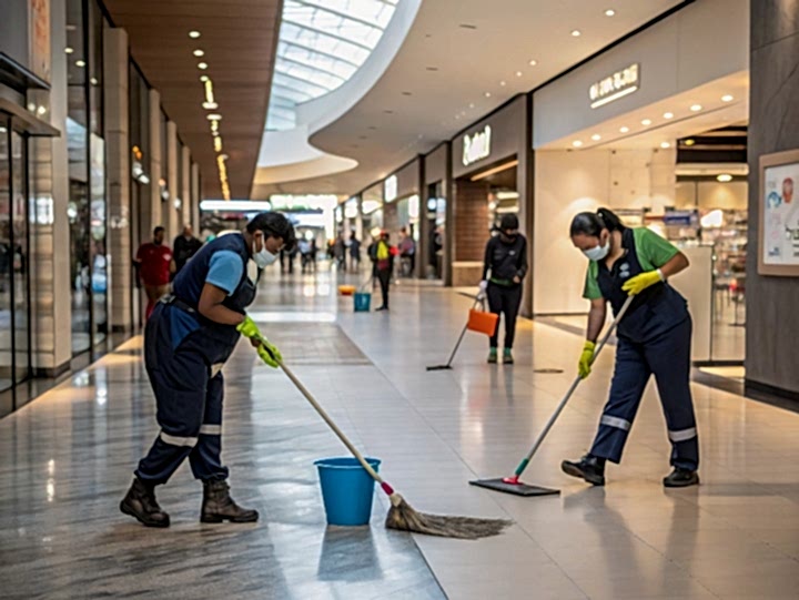 Клининг в торговом центре