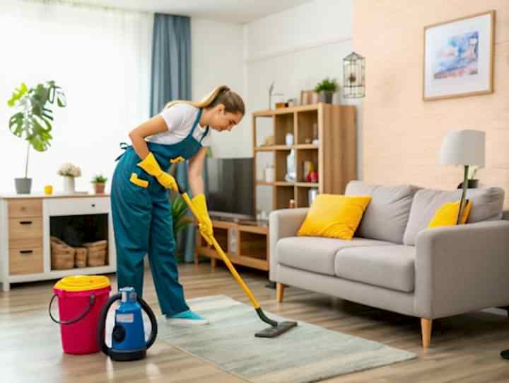 Регулярный клининг таунхауса с мытьем окон