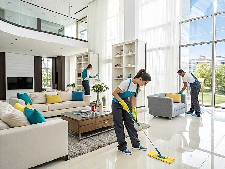 Клининг таунхауса по завершению постройки и ремонта