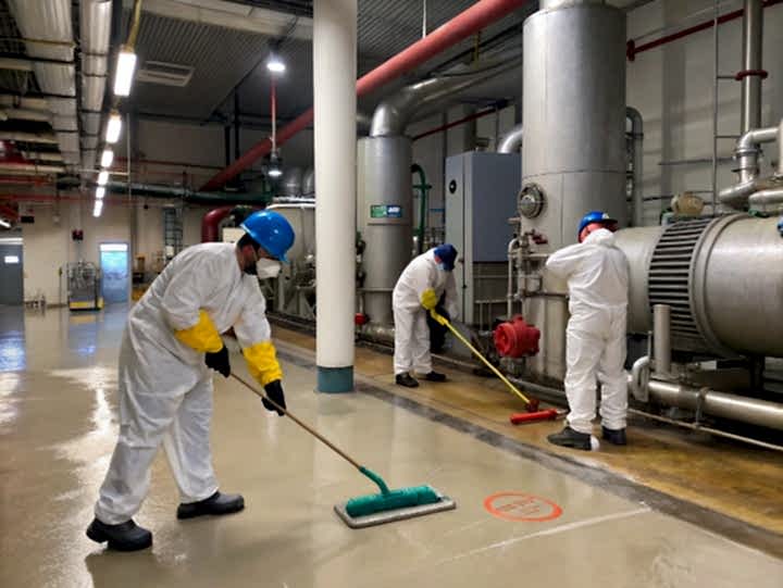 Уборка в котельной