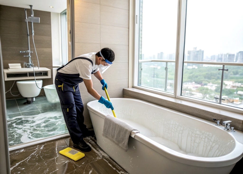 Генеральная уборка ванной комнаты