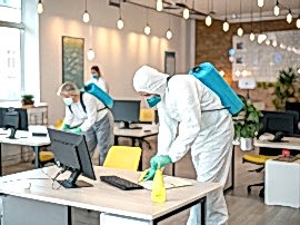 Уборка антибактериальная помещений ТЦ 150 м2