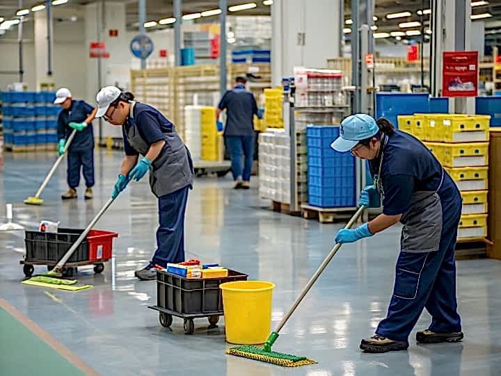 Уборка производственных и служебных помещений