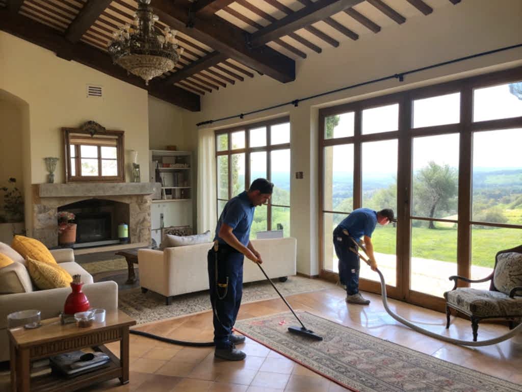 Генеральный клининг коттеджа с вывозом мусора