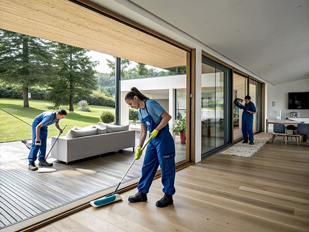 Клининг двухэтажного таунхауса после ремонта