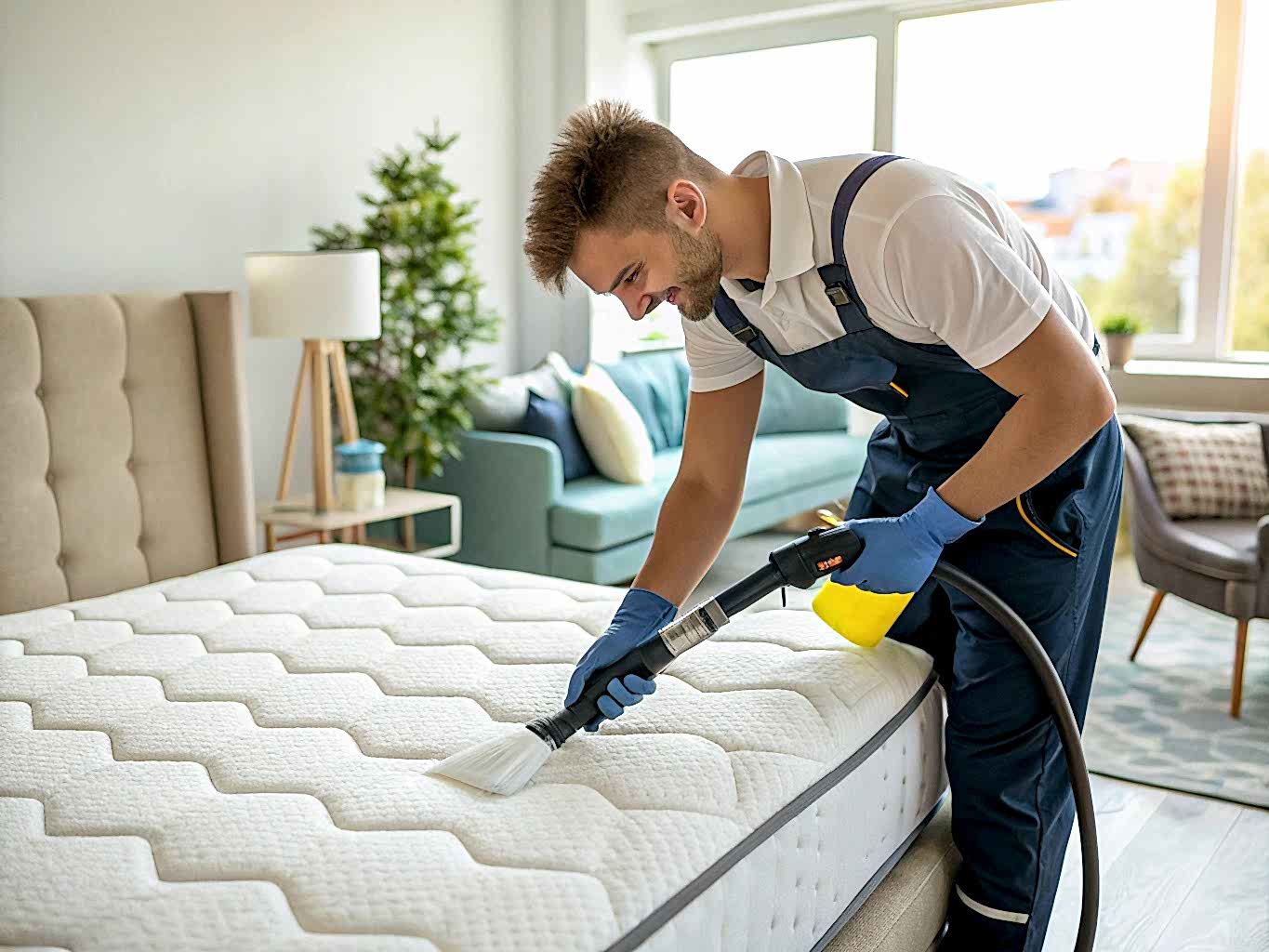 Химчистка двуспальных матрасов