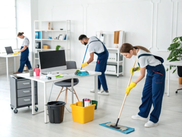 Уборка офисного здания после ремонта