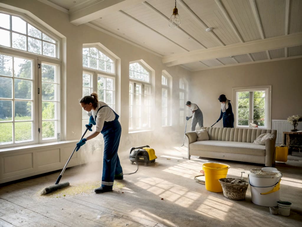 Уборка таунхауса после капитального ремонта