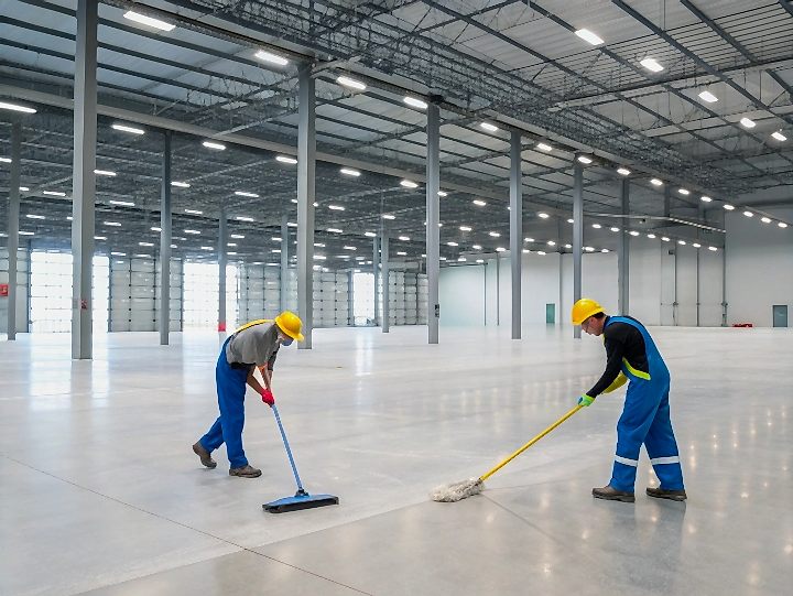 Уборка гаражного помещения под вертолет