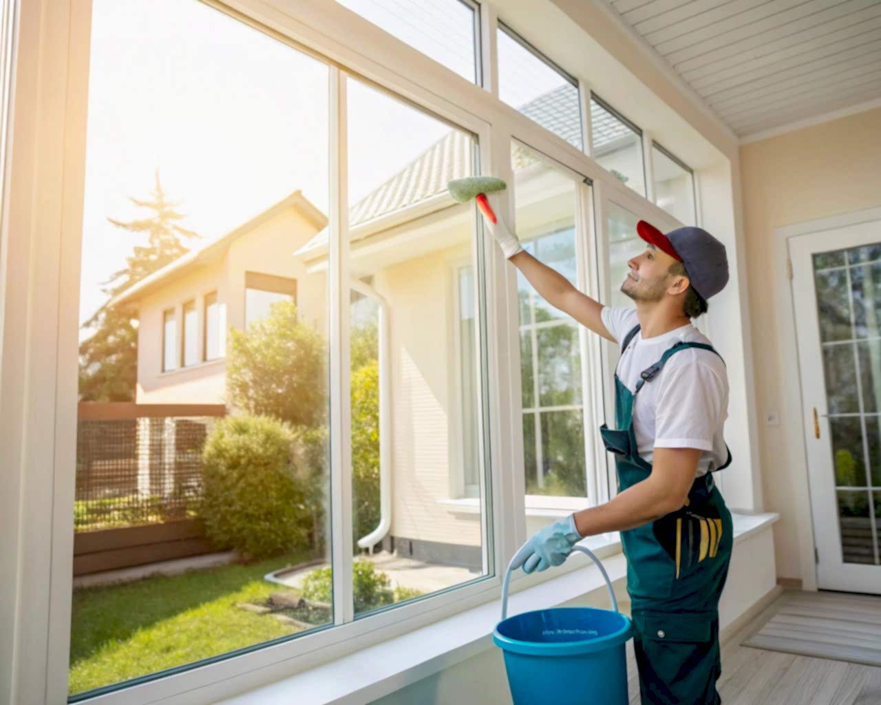 Мытьё окон в элитном коттедже