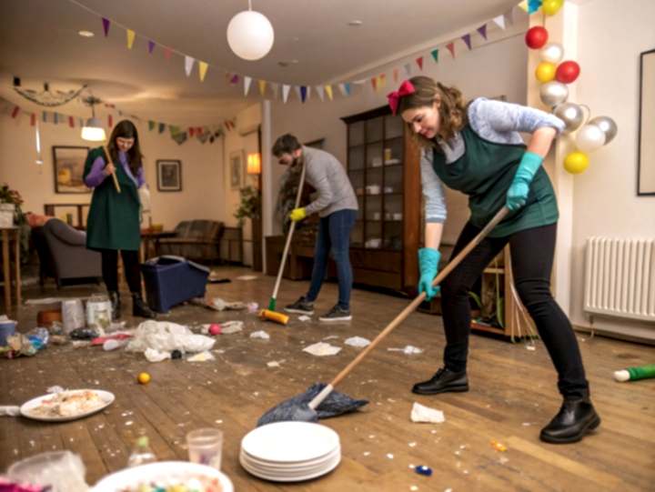 Уборка после вечеринки