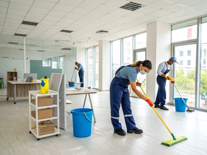 Клининг офисов после ремонта