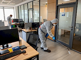 Антибактериальная уборка помещения 100 м2