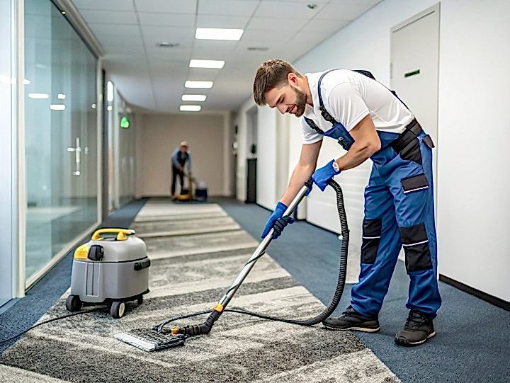 Химчистка ковролина в офисе