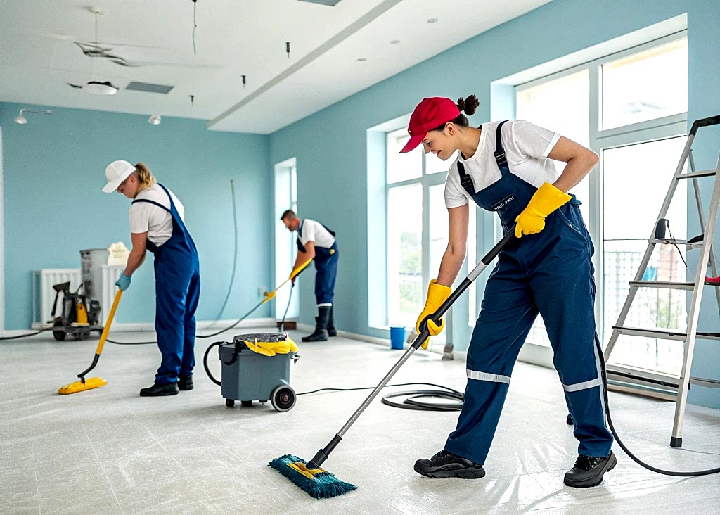 Уборка зданий после ремонта