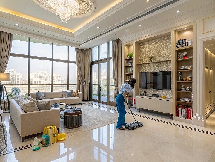 Уборка в элитном таунхаусе после переезда