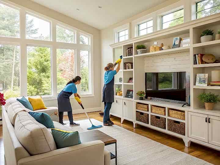 Поддерживающая уборка таунхауса