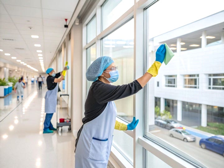 Мойка окон больницы
