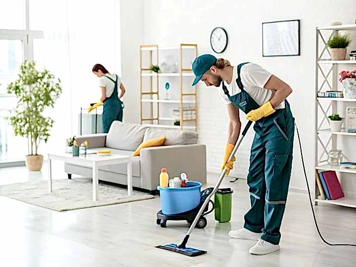 Уборка двухкомнатной квартиры 52 м²