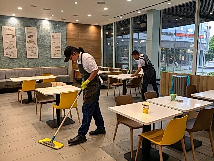 Генеральная уборка в кафе