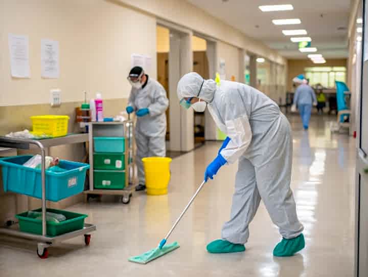 Уборка в лабораториях