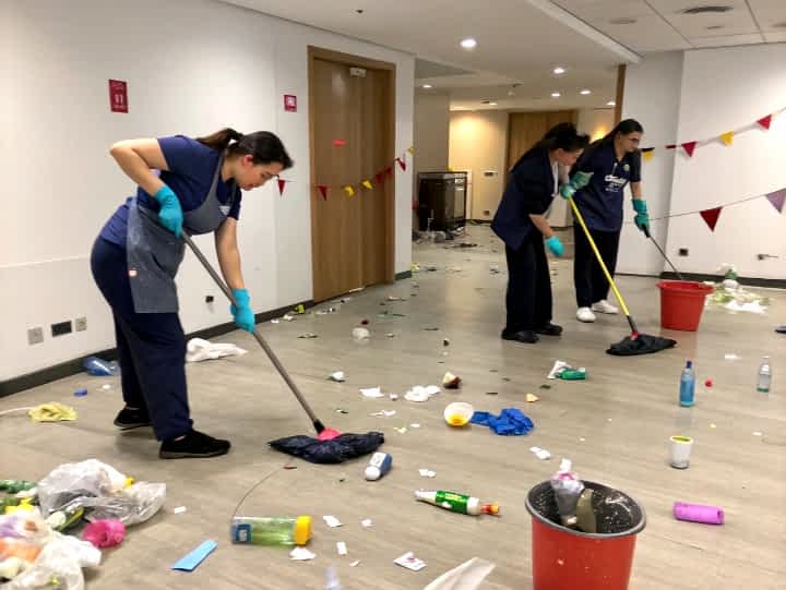 Сопровождение банкета, уборка во время и после