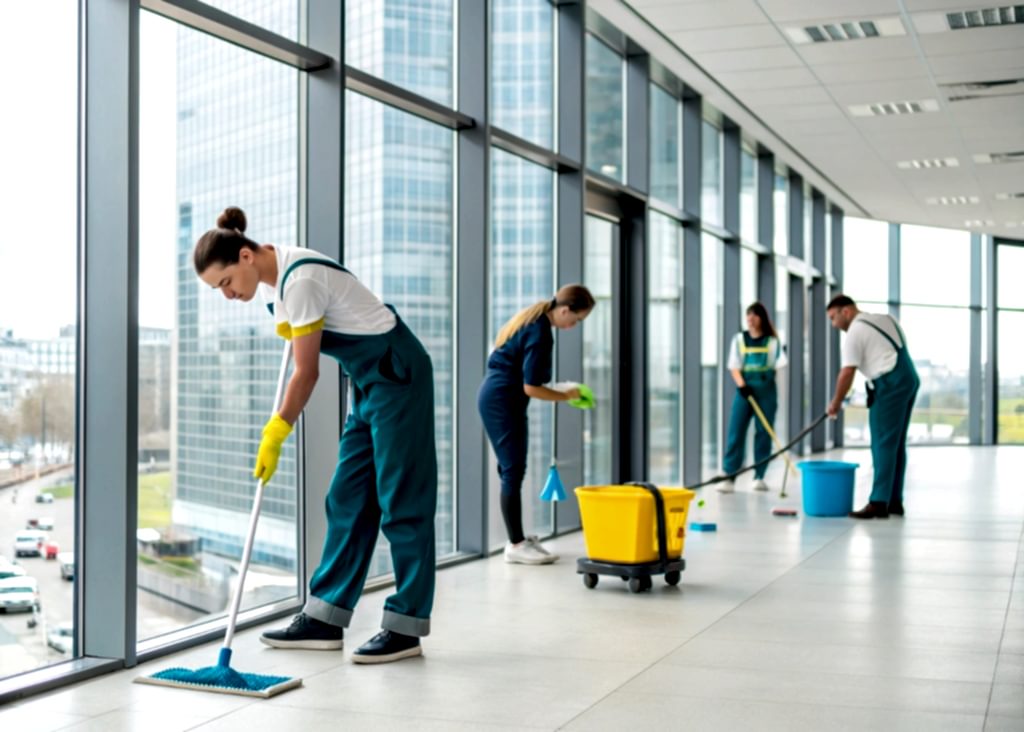 Клининг офисного здания после ремонта