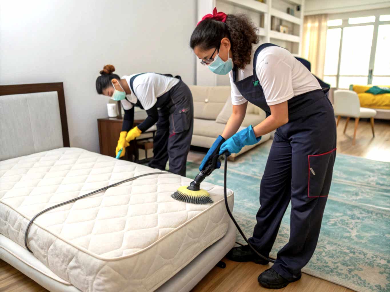 Услуги профессиональной химчистки матрасов