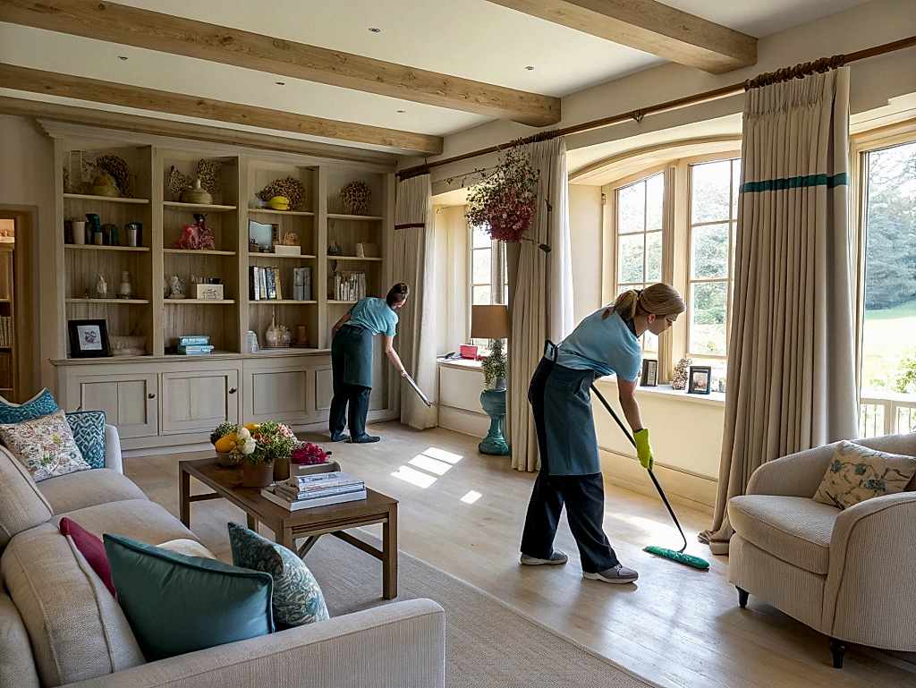 Регулярная уборка таунхауса с чисткой батарей