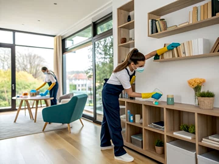 Уборка 3-этажного таунхауса после ремонта