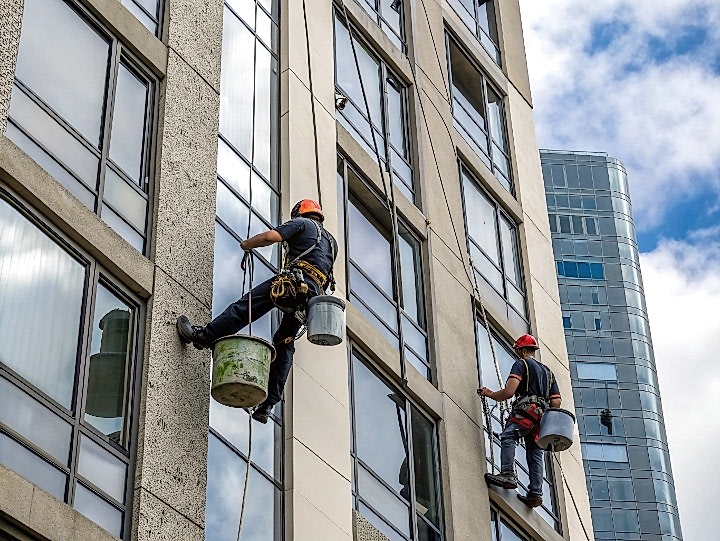 Клининг фасада дома
