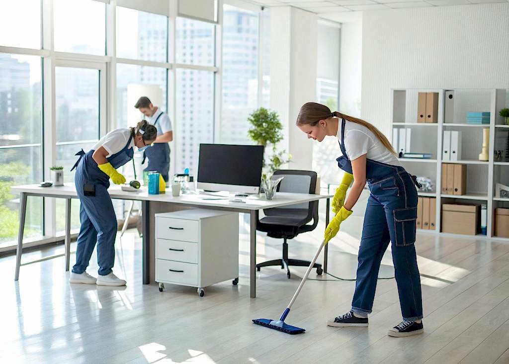 Утренний клининг офисных помещений